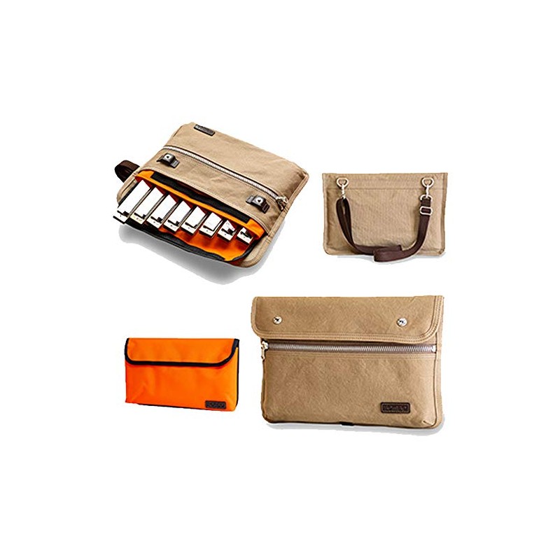 Tombow KS2108B Harmonica Case for Duplicate Sounds, 8 Pieces, Brown