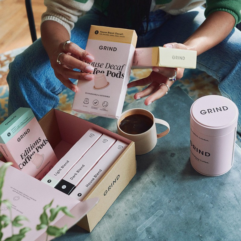 Grind Decaf House Blend Pack – Home Compostable Coffee Pods