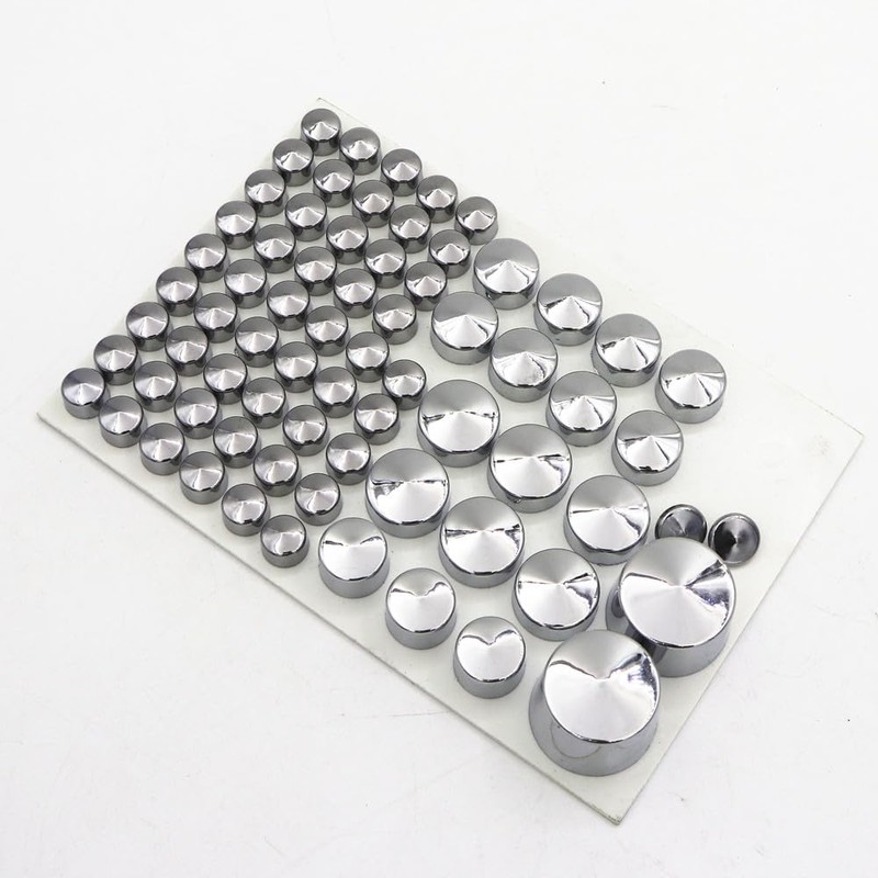 81Pcs Bolt Caps Topper Cover for Harley Softail Twin Cam