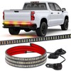 XRIDONSEN 48 inch Truck Amber Red Tailgate Strobe Lights Strip