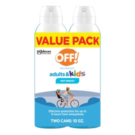 OFF! Insect Repellent Aerosol for Adults & Kids, Fragrance-Free Picaridin Bug Spray for Everyday DEET-Free Protection from Mosquitoes and Ticks, 5 oz, (Pack of 2)