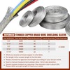 Tinned Copper Braid Cable Wire Shielding Sleeve Ground Straps Protection