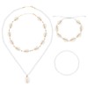 DPKOW White Shell Chain Bracelet for Women Girls Multilayer Boho