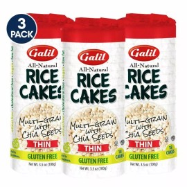 Galil Passover Multigrain Rice Cakes, 3.1 oz. (3 Pack)