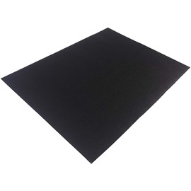 CAP Barbell Premium Stationary Bike Mat, Exercise Equipment Mat, Home Gym Floor Protection, Black, Pebble Design, 48" x 36" x ¼”, Square Edges
