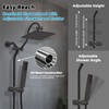 Hibbent cUPC Certified High Pressure 10'' Rainfall Shower Head, Showerhead