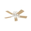 Hunter Crestfield Indoor Low Profile Ceiling Fan with LED Light