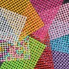 PVC crystal beads sticker gold 7ea