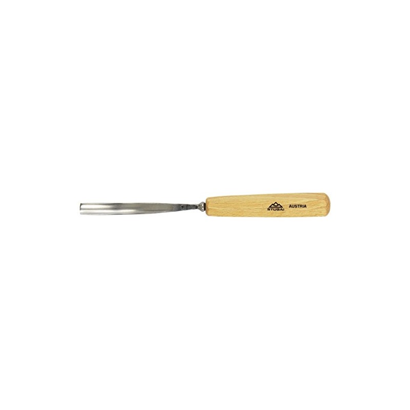 Stubai 551612 Wood Carving Chisel Type 16 Long/Polished, Grey/Beige, 12