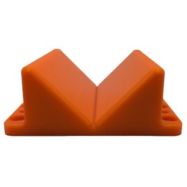 V Block Jig Fixture for Center Drilling on Round Work-Piece 2.5" Capacity, Multiple Colors Available (ORANGE)