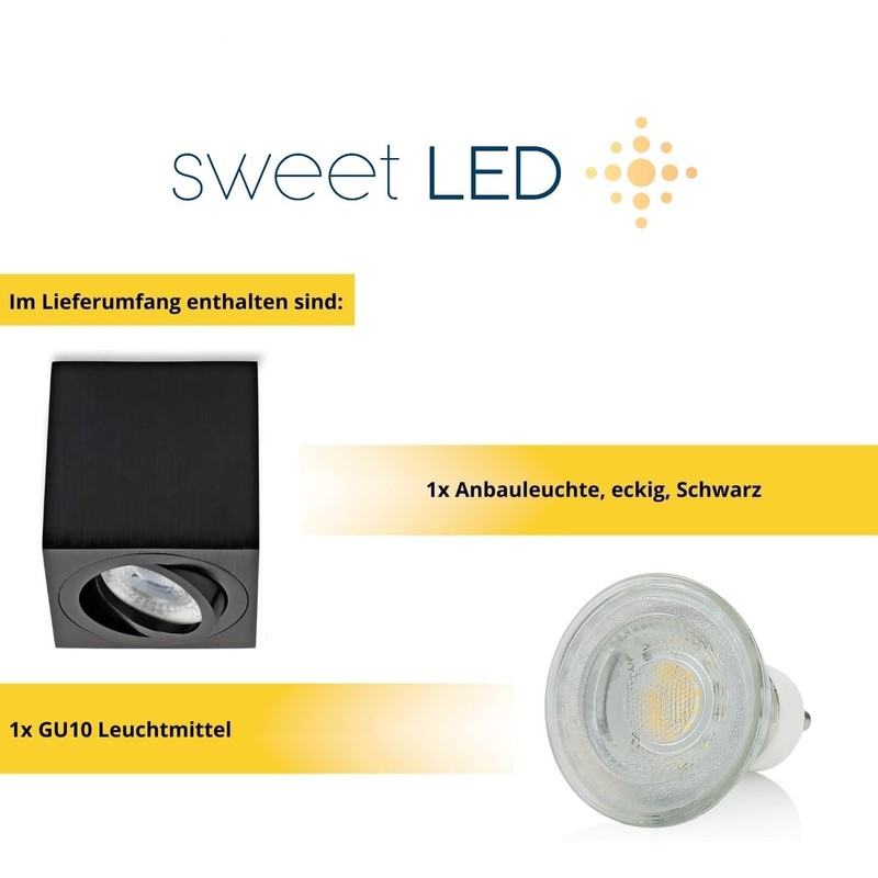Sweet Led Surface-Mounted Spotlight GU10 Made of Aluminium - Ceiling