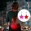 MAXQUU Pack of 13 Colourful Reflective Star Pendants, Children's Reflective