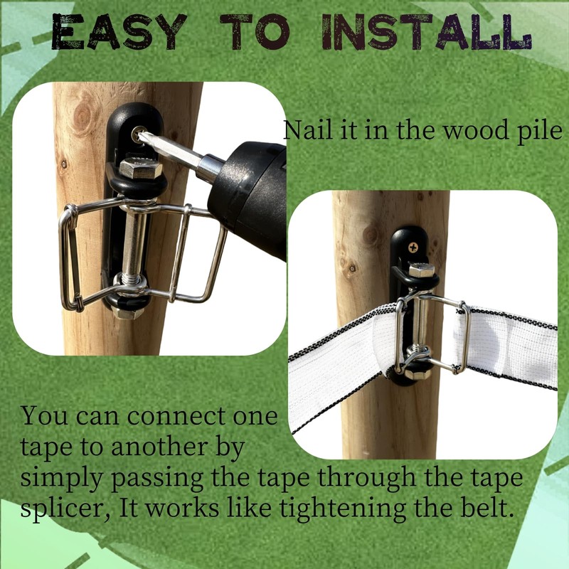 CYM-INSIST 2 Psc Electric Fence Polytape Corner Insulators | Tape