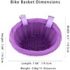 MEGHNA Children's Bicycle Basket, Front Braided Baskets for Girls, Adjustable
