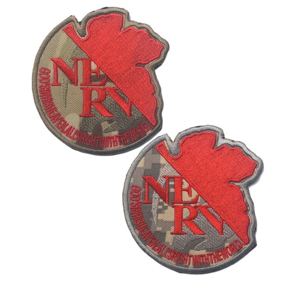 NERV Logo Patches Hook and Loop Tactical Morale Applique Fastener