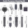 Washable Telescopic Duster, Microfibre Duster, Extendable up to 250 cm,