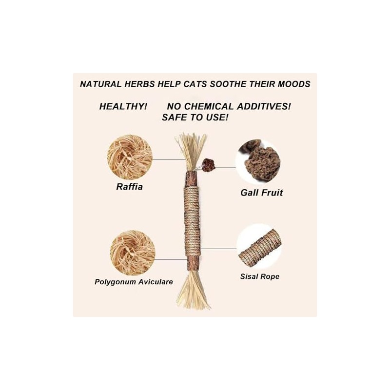 Natural Silvervine Dental Sticks, Silvervine Sticks for Cats, Cat Silver