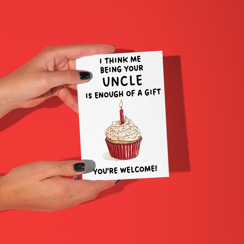 LimaLima Funny Niece & Nephew Birthday Card For Adults (From