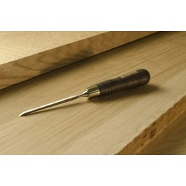 Narex 8116 Cabinetmaker's Chisel (Black) (3mm) - Chrome Manganese Steel Blade, Straight Edge, Hornbeam Wood Handle