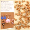50 PCS Wooden Push Pins, Natural Cork Board Pins for
