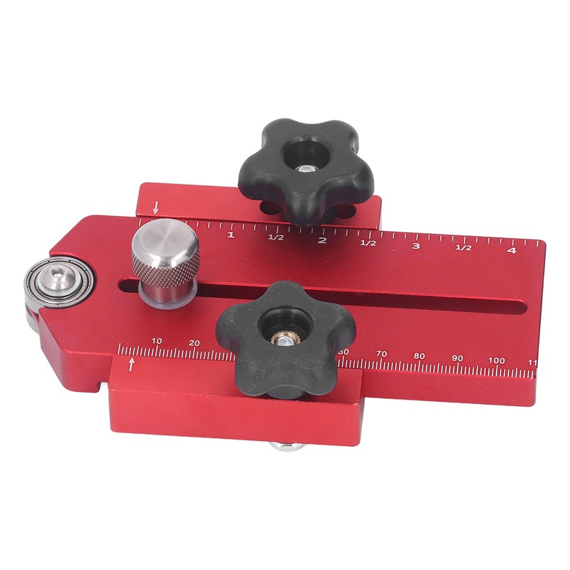 Table Saw Limit Fence Aluminum Alloy Red Retractable Adjustable Table
