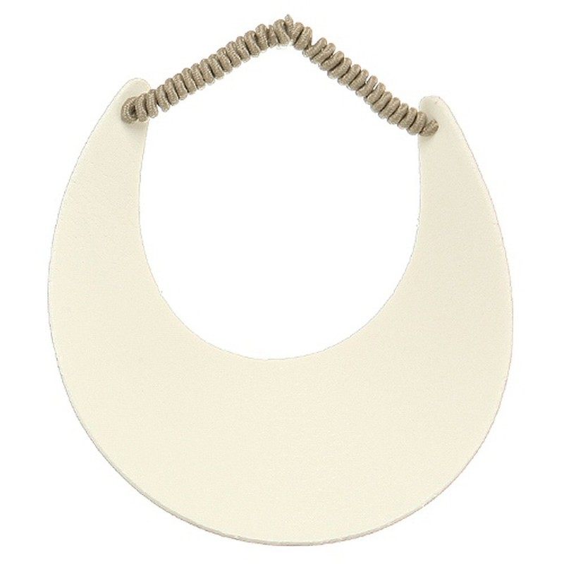 MG Women's Cotton Solid String Sun Visor Hat Khaki