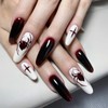 COSMOO 15ml Dark Red Quick Dry Nail Polish, Brown Red