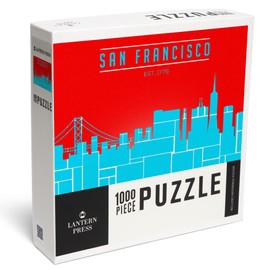 Lantern Press 1000 Piece Jigsaw Puzzle, San Francisco, City Skyline