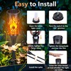 Toodour Solar Halloween Lights Outdoor, 6 Pack Solar Torch Lights