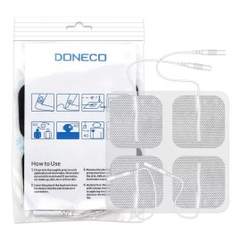 Doneco 20 Pcs Tens Electrodos Unidad Pads 2x2 20-pack Reempl