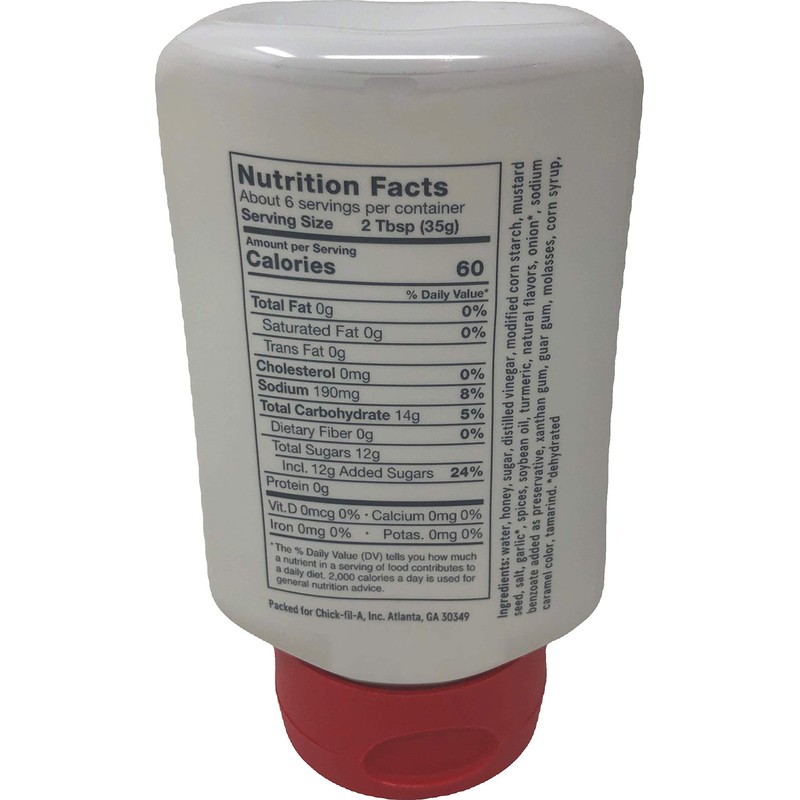 Chick-Fil-A Sauce 8 oz. Squeeze Bottle - resealable Container for