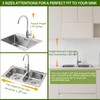 CUISIBOT Over The Sink Dish Drainer Drying Rack 3 Tier,