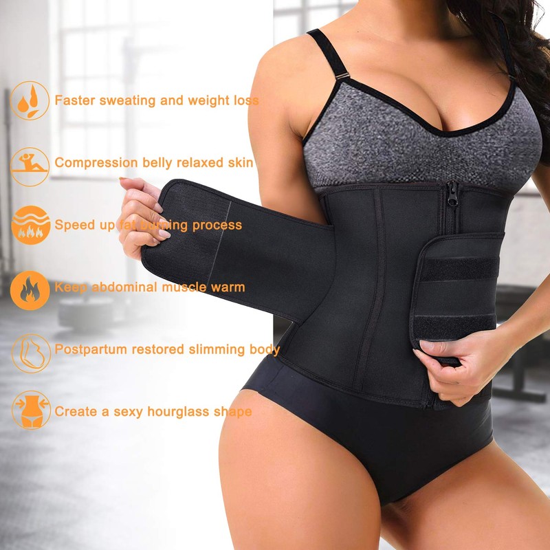 Sawaiko Corset Compression Waist Cincher for Men Women Tummy Tightening