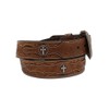 ARIAT Men's Tooled Cross Western Belt Brown 42