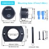 DMWD 1Pc Automotive 12V Voltage Gauge with Touch Switch Car