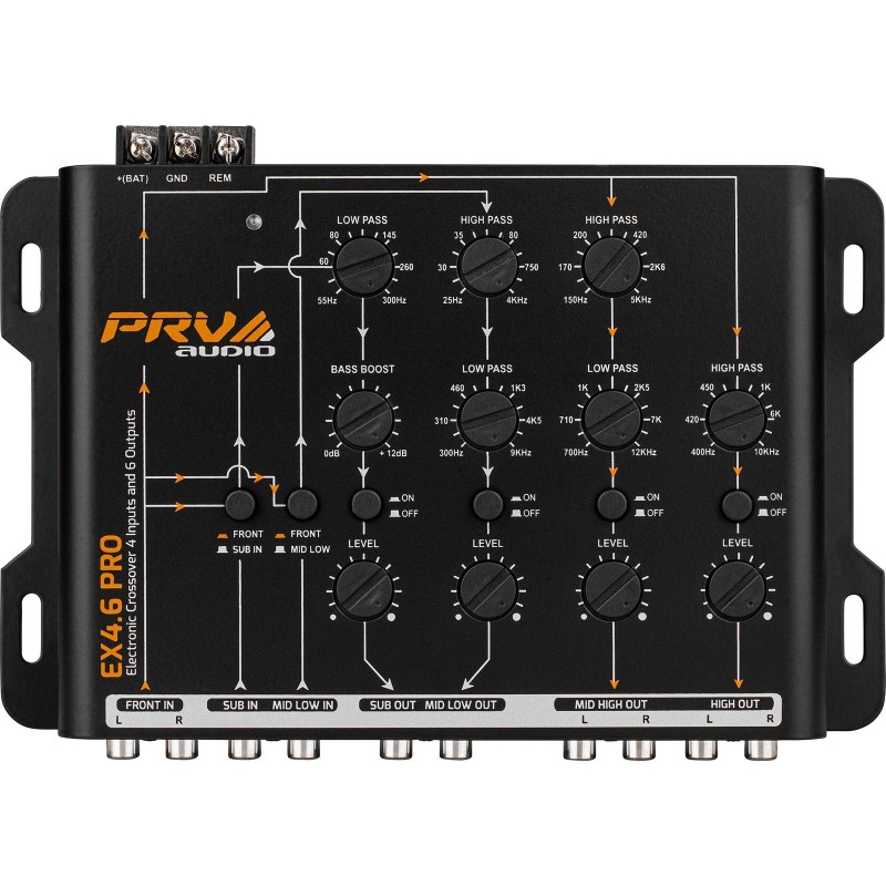 PRV Audio EX4.6 PRO Car Audio Electronic Crossover