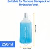 2 Pack 250ML Soft Flask Running Water Bottles,foldable water bottle,TPU