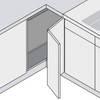 Blum Clip Top Corner Cupboard Folding Door Hinge 60 °