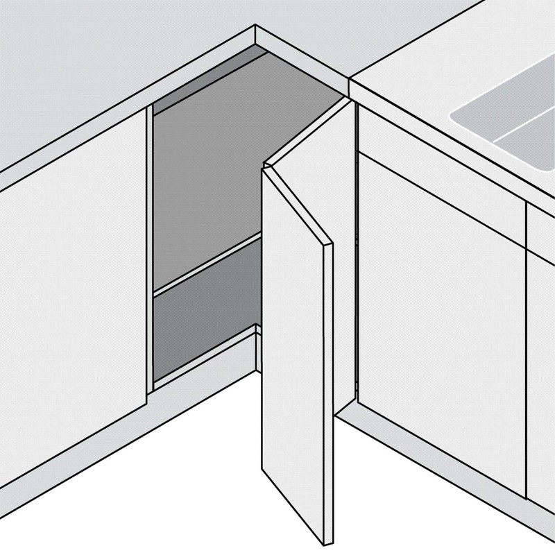 Blum Clip Top Corner Cupboard Folding Door Hinge 60 °