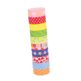 MAGICLULU 10 Rolls Xmas Themed Washi Tapes Decorative Craft Tape for Party Supplies