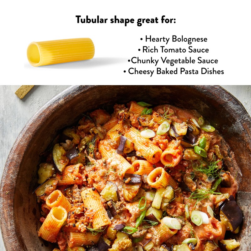 DeLallo Rigatoni Pasta, 1 Pound Bag, 7 Pack, Made in