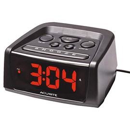 AcuRite 13019W2 5.4-inch Intelli-Time Alarm Clock