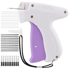Stitch Gun for Clothes, Price Tagging Gun for Clothing, Micro Fabric Quick Clothing Fixer with 10 Needles & 1000 Pcs Barb Fasteners for Retail Garment Label(White)