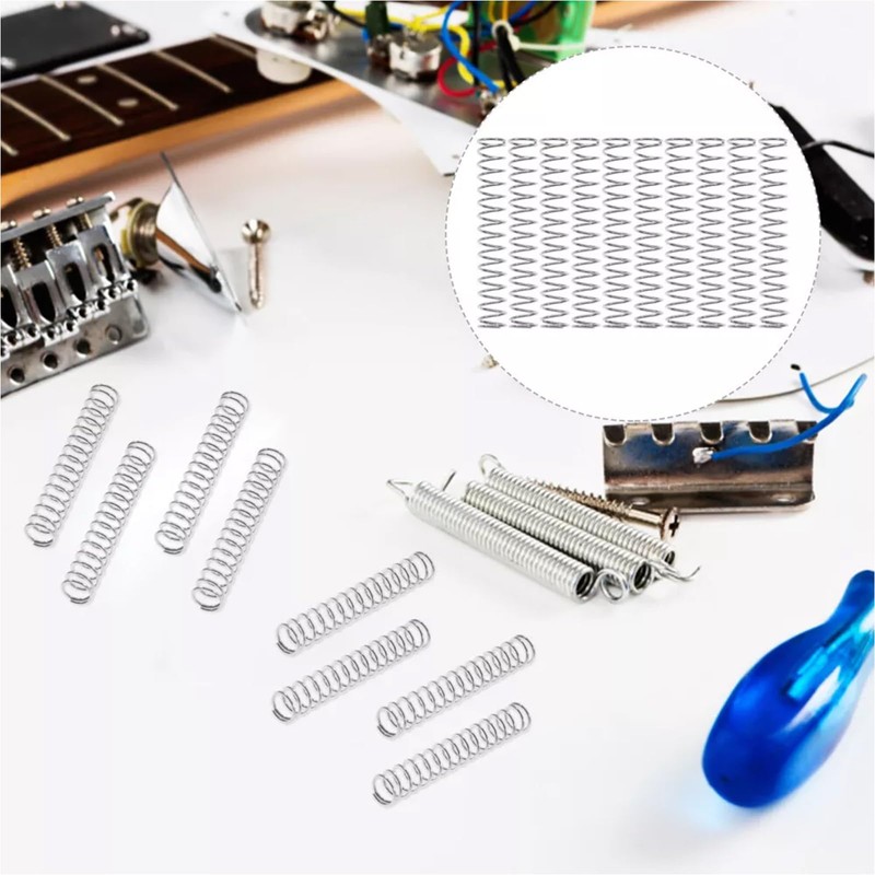 10 Pcs Stainless Steel Compression Springs, Wire Diameter 0.8mm, 6mm