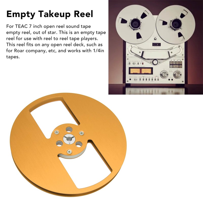 1/4 7 Inch Empty Tape Reel Aluminum Alloy 2 Holes