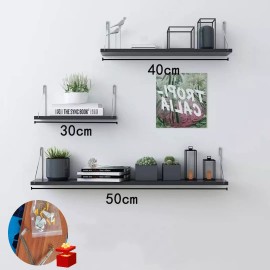 Set 3 Repisas Flotantes Minimalistas Vintage 50/40/30*15 Cm