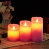Oulex Flickering Flameless Candles with Remote, Real Wax LED Candles