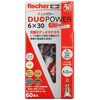 Fisher 542431 Nylon Plugs DUOPOWER 6 x 30 (60 Pack)