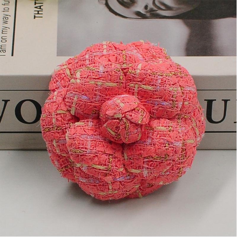 Fabric Camellia Brooch Exquisite Elegant Silk Camellia Brooch Pin Corsage