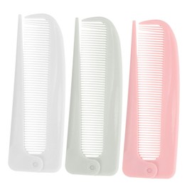 TOVINANNA 3pcs Foldable Rat Tail Combs for Hair Styling Fine Tooth Parting Tool for Women Girls Portable Barber Essential for Hair Types Convenient Design for Daily Use Travel